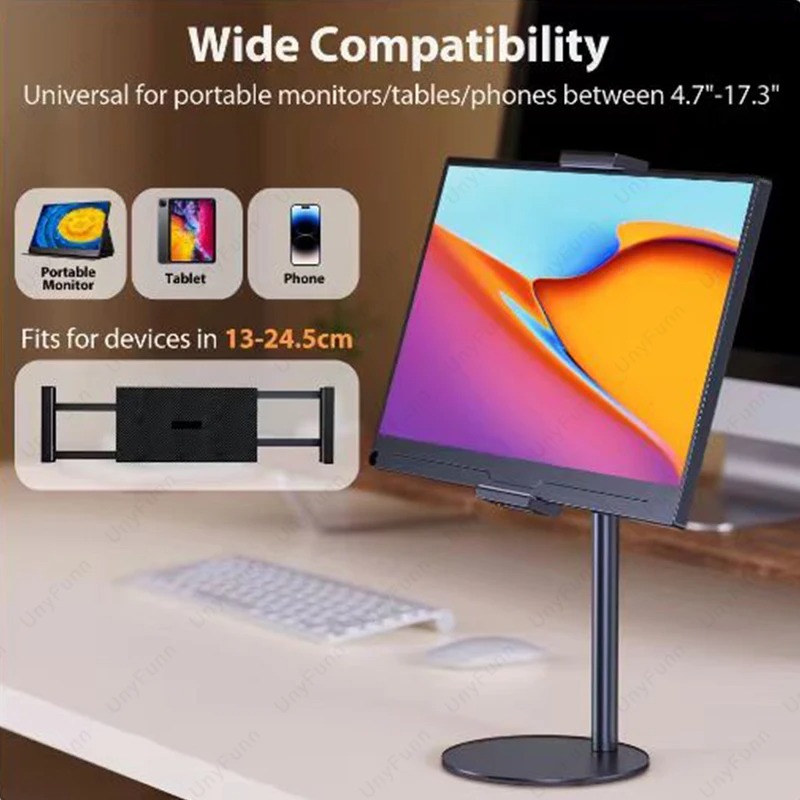 Blackview Tablet Accessories - 휴대용 조절식 모니터 스탠드, 접이식 데스크탑