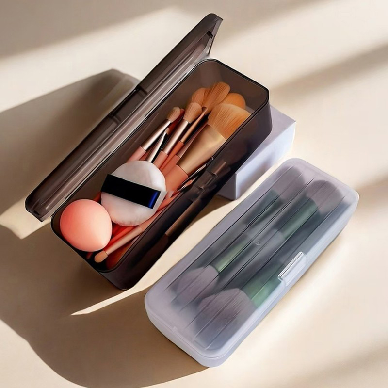 1PC 투명 플라스틱 화장품 보관 상자 메이크업 브러쉬 - Case With Pencil Holder 리뷰 및 가격