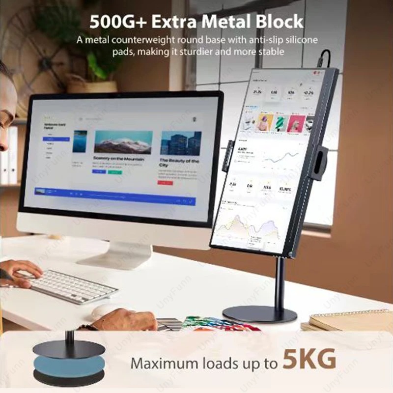 휴대용 조절식 모니터 스탠드, 접이식 데스크탑 브래킷, - Blackview Tablet Accessories 리뷰 및 가격