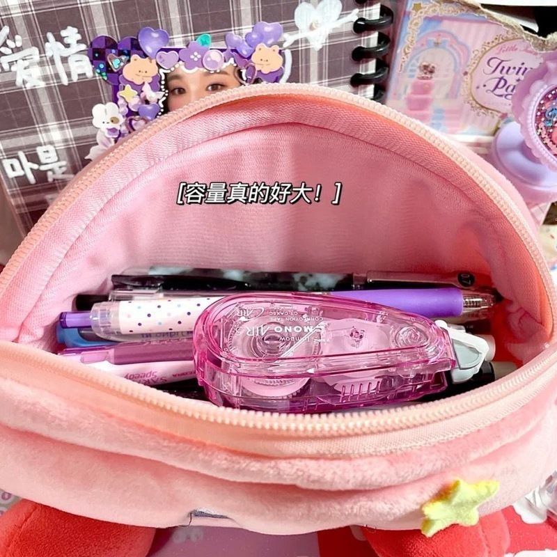 커비 플러시 필통 핑크 대용량 수납 가방 학생용 문구  - Case With Pencil Holder 리뷰 및 가격