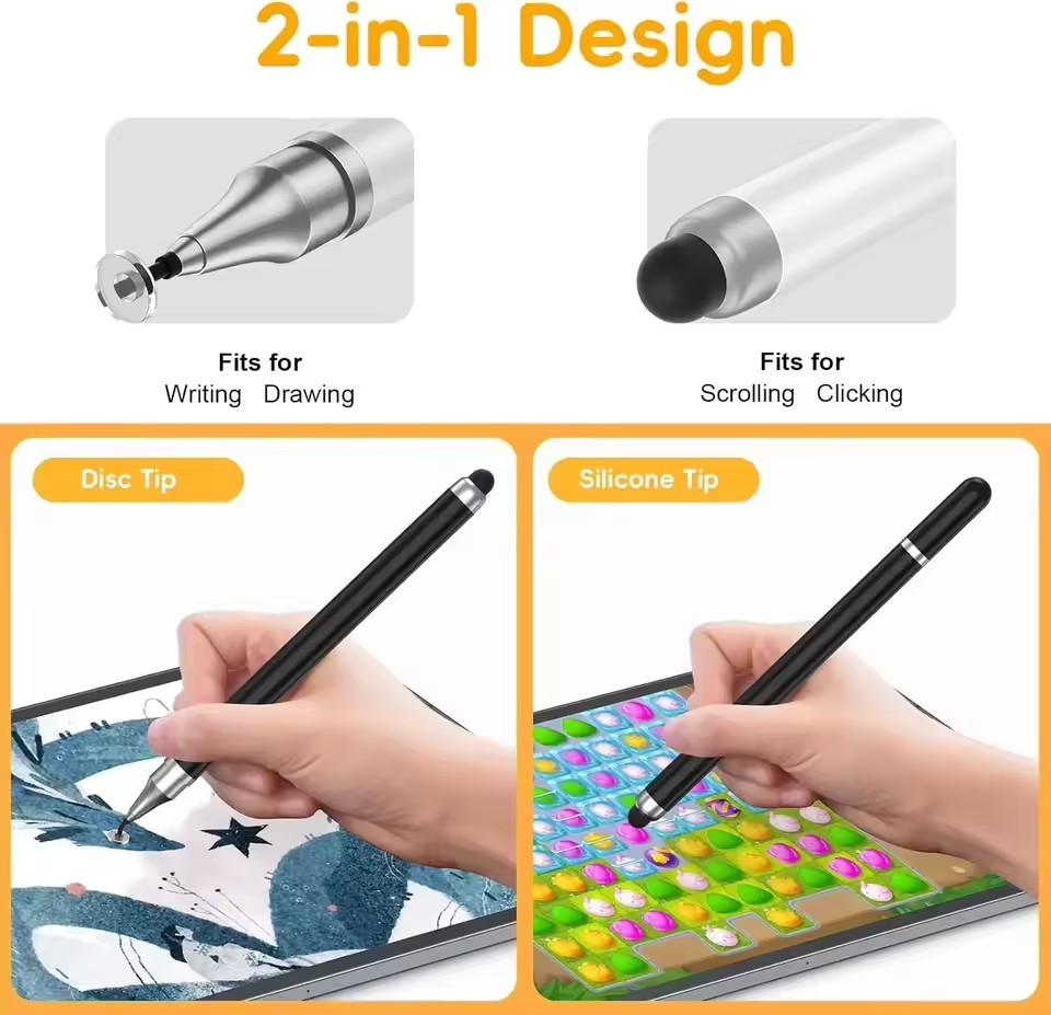 모든 터치스크린용 유니버설 스타일러스 펜 2in1 아이 - Tablet Stylus Accessories 리뷰 및 가격