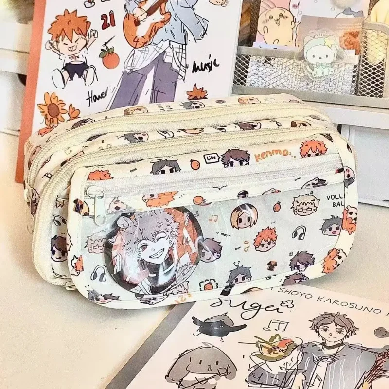애니메이션 하이큐!! 귀여운 통통한 필통 만화 캐릭터  - Case With Pencil Holder 리뷰 및 가격