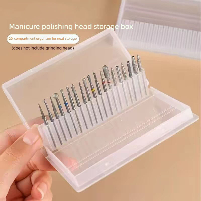 1/2/3PCS 20 슬롯 투명 네일 드릴 비트 브러쉬 - Tablet Computer Accessories 리뷰 및 가격