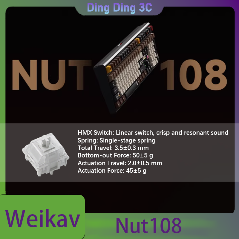 Weikav Nut108 무선 기계식 키보드 키트 3모 - Tablet Accessories Uk 리뷰 및 가격